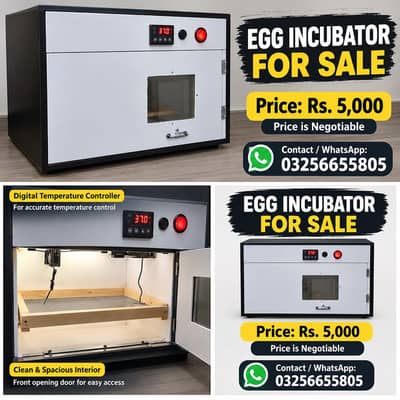 Egg incubator available for sale.