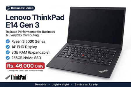 Lenovo ThinkPad E14 Gen 3 - Rs. 46,000 ONLY!