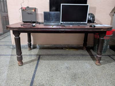 Dining table for sale length 6 feet width 3.5 feet