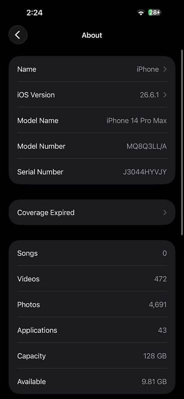 Iphone 14 pro max JV 9
