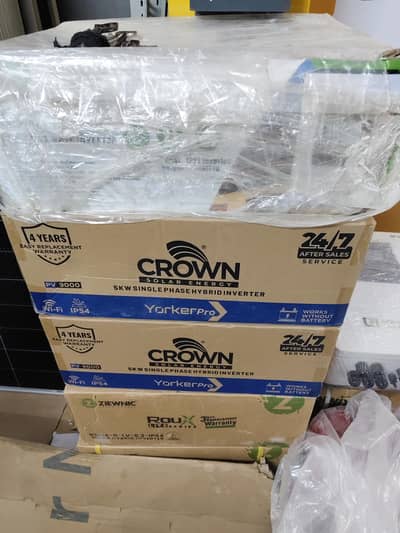 Crown Solar Inverter 5KW 24/48 Both Batter Supported.