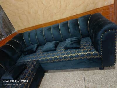 pure wood corner sofa
