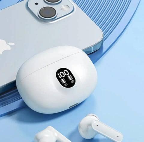 Premium TWS Wireless Earbuds Bluetooth 5.3 with LED Display & IPX5 Water Resistance