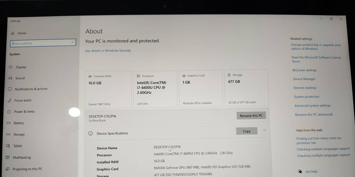 Microsoft Surface Book 9