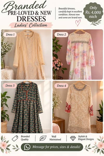 Branded New / pre loved dresses for sale