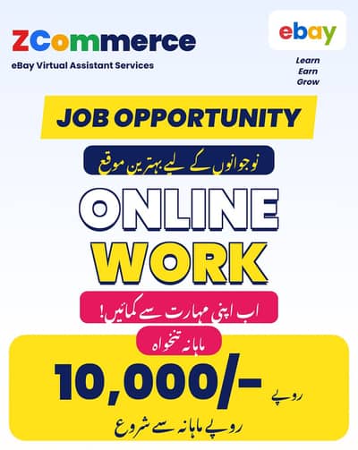 Female eBay Virtual Assistant – Office Job in Pirmahal | Free Training