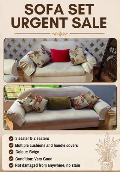 Sofas ,Central Table & Fancy Lights