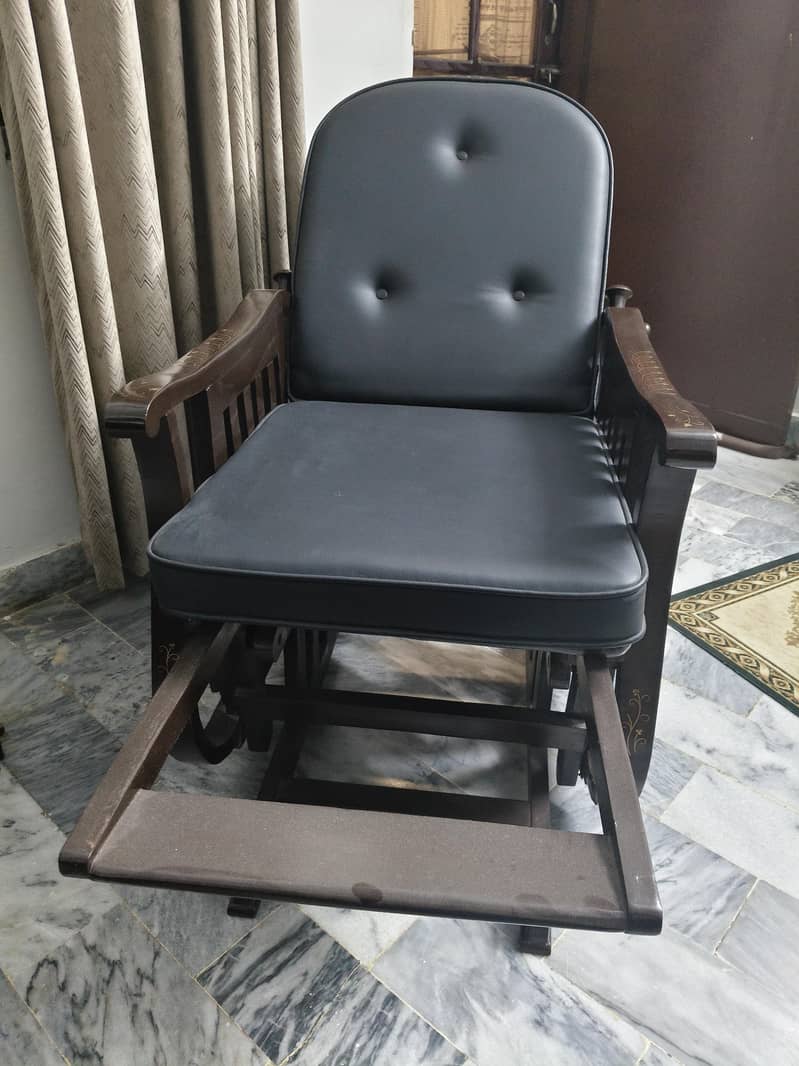 Rocking chair with sheesham wood original - Chairs - 1120352302