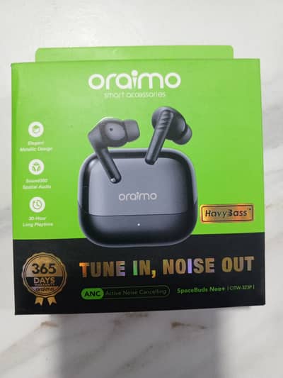 Oraimo ANC + ENC Ear buds black