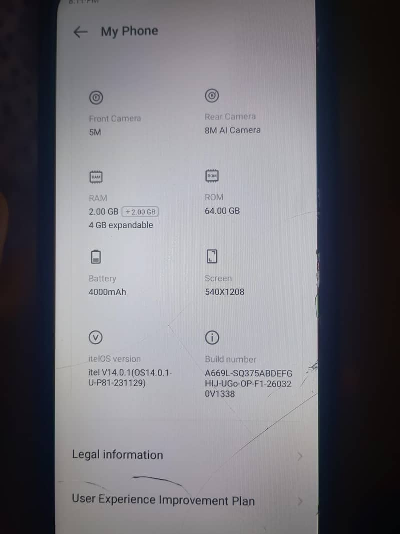 Itel A50C 0
