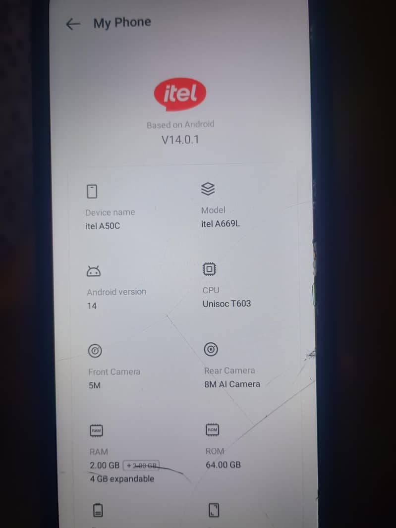 Itel A50C 1