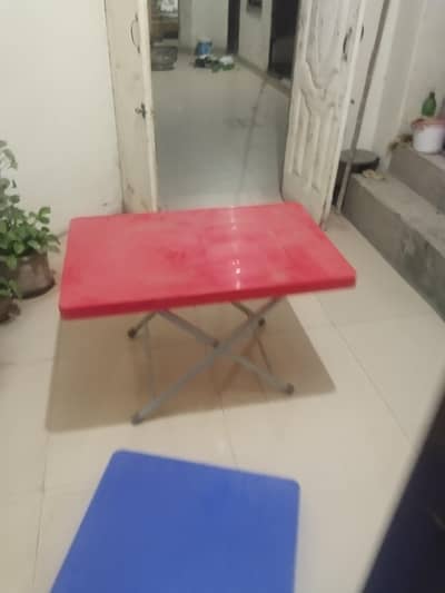 best quality plastic chair with foldable table 8 Peace  set 2 SET