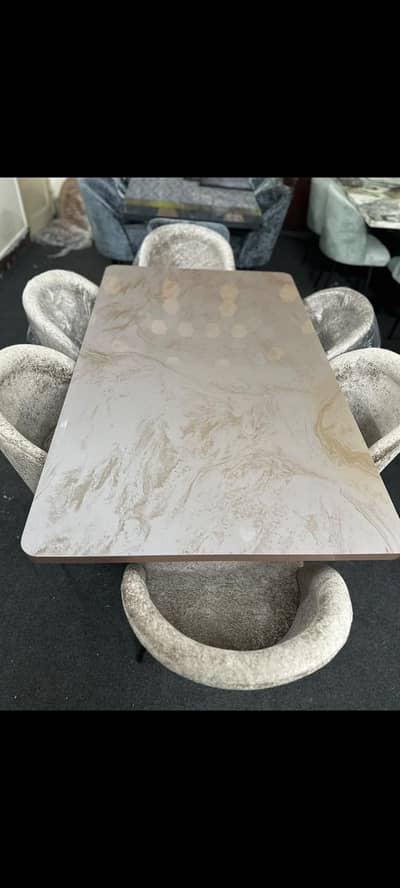 6 seater brand new dining table set
