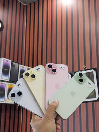 iPhone 15 PTA aproved stock | 128gb