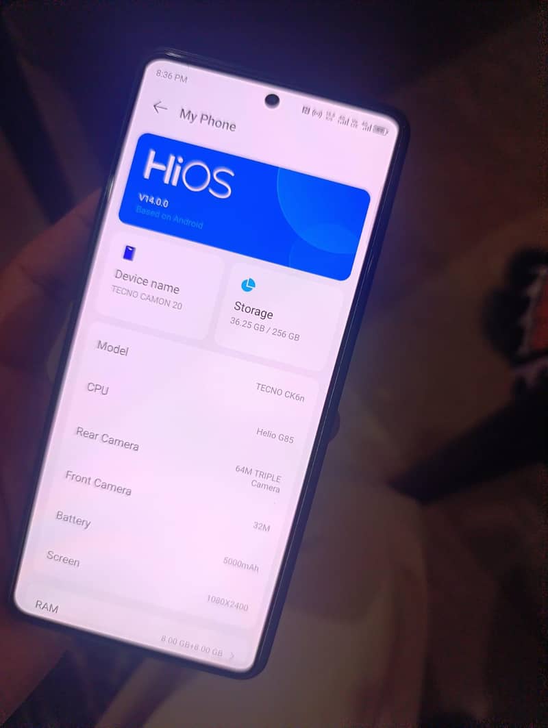 Tecno CAMON 20 7