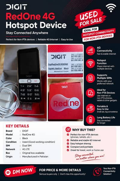 DIGIT RedOne 4G Hotspot Device