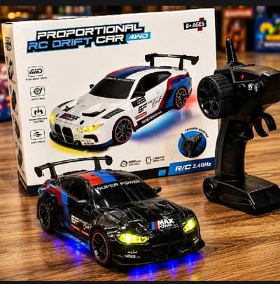 Rechargeable 4WD RC Sports Car | BMW M4 GT3 Remote Control Toy |