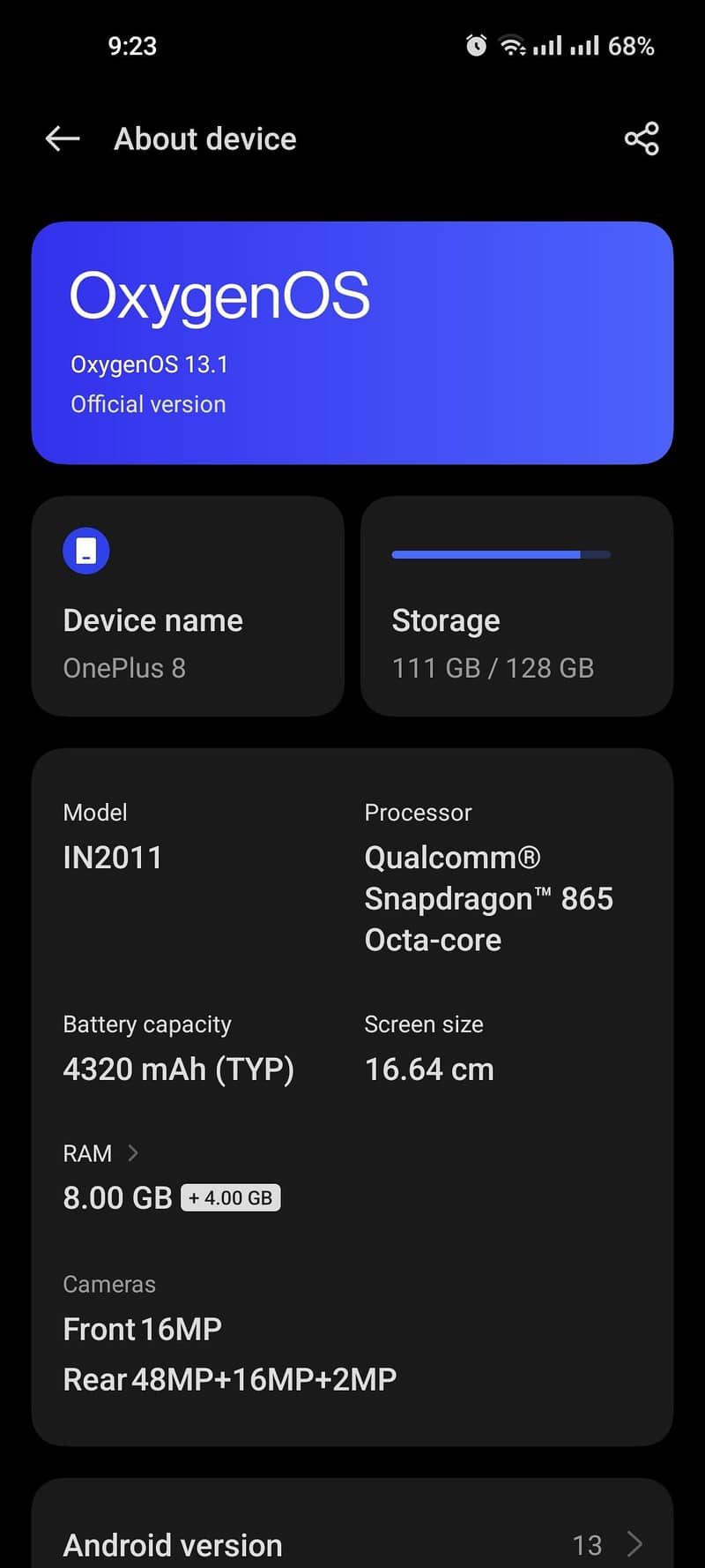 One Plus 8 0