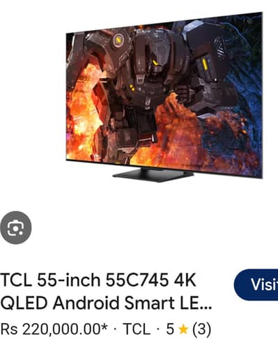 TCL 4K ULTRA OLED" 55" ON SALE 40000 RPS CHEAPER