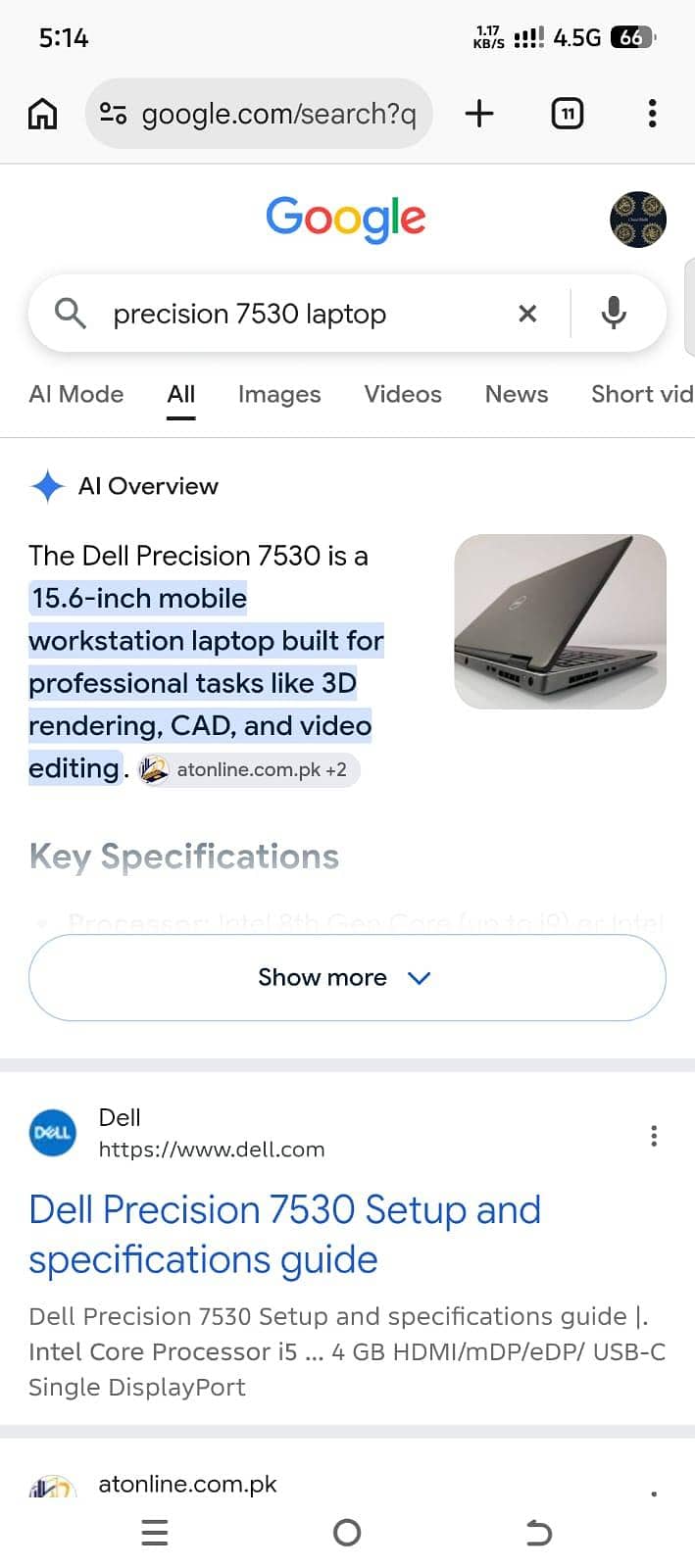 Dell Precision 7530 12