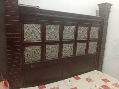 Bed and dressing mirror