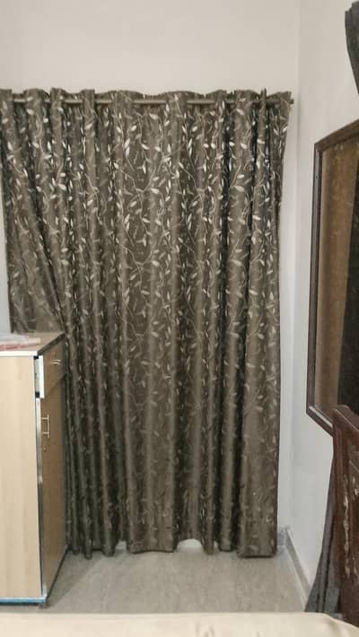 2 peach curtain