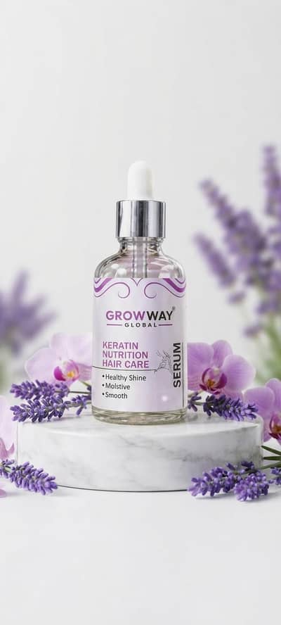 Growway Global Keratin Nutrition Hair Serum – For Smooth & Shiny Hair