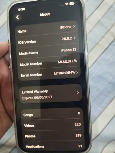 Apple iPhone 13 jv 128gb LLA model