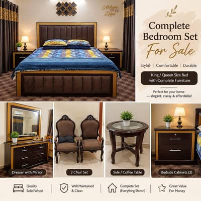 Bedroom set pure wood