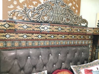 Bed in good condition with side table and without mattress