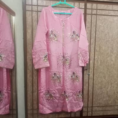 foram dress 3pc silk