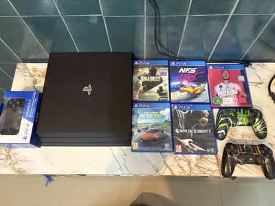 Ps4 Pro 1tb with 5 Games
