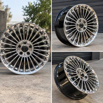 Mercedes styel Aloy Rims super chrome 18 inchper