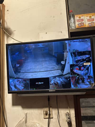 Cctv camera setup with lcd and 7 camera for sale