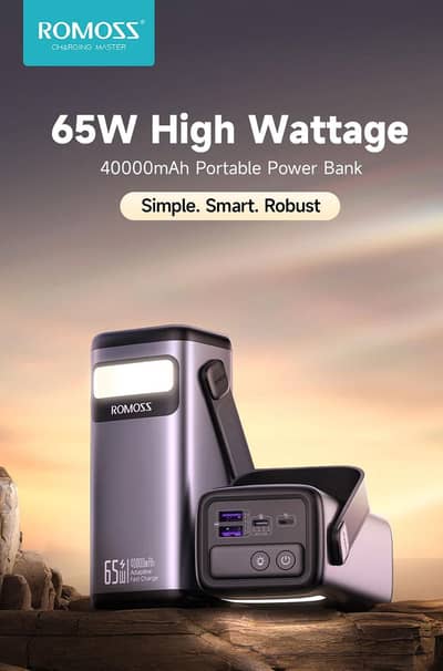 romoss 40000mAh power bank 65W