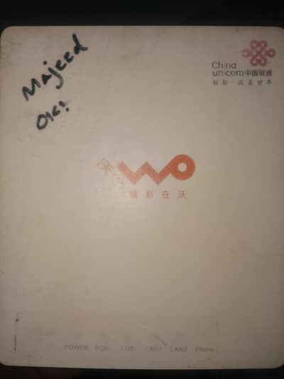 China Unicom WO Fiber Optic ONT/ONU Device – Rs. 1,200