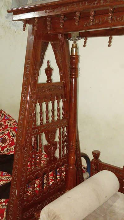 Elegant Wooden Jhula – Used but in Excellent Condition
