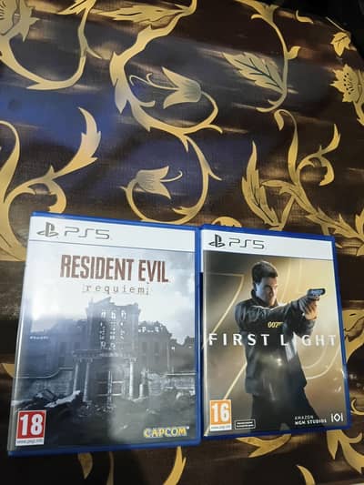 007 first light and resident evil requiem ps5 for sale