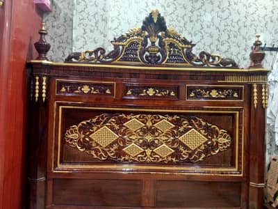 Pure Chiniot Bed set Complete pure Chiniot Wood