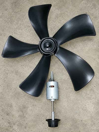 5 Blade Fan with 12v Motor - Used