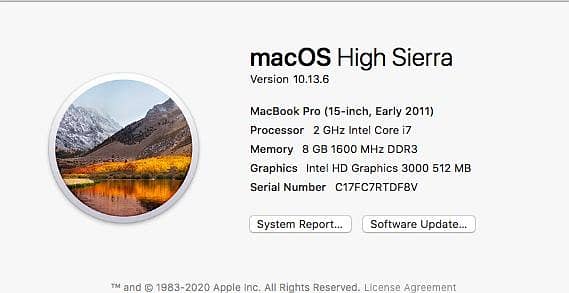 MacBook pro | 2011 2