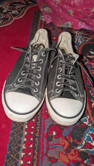 Senma Youth Fashion Black Low-Top Canvas Shoes
