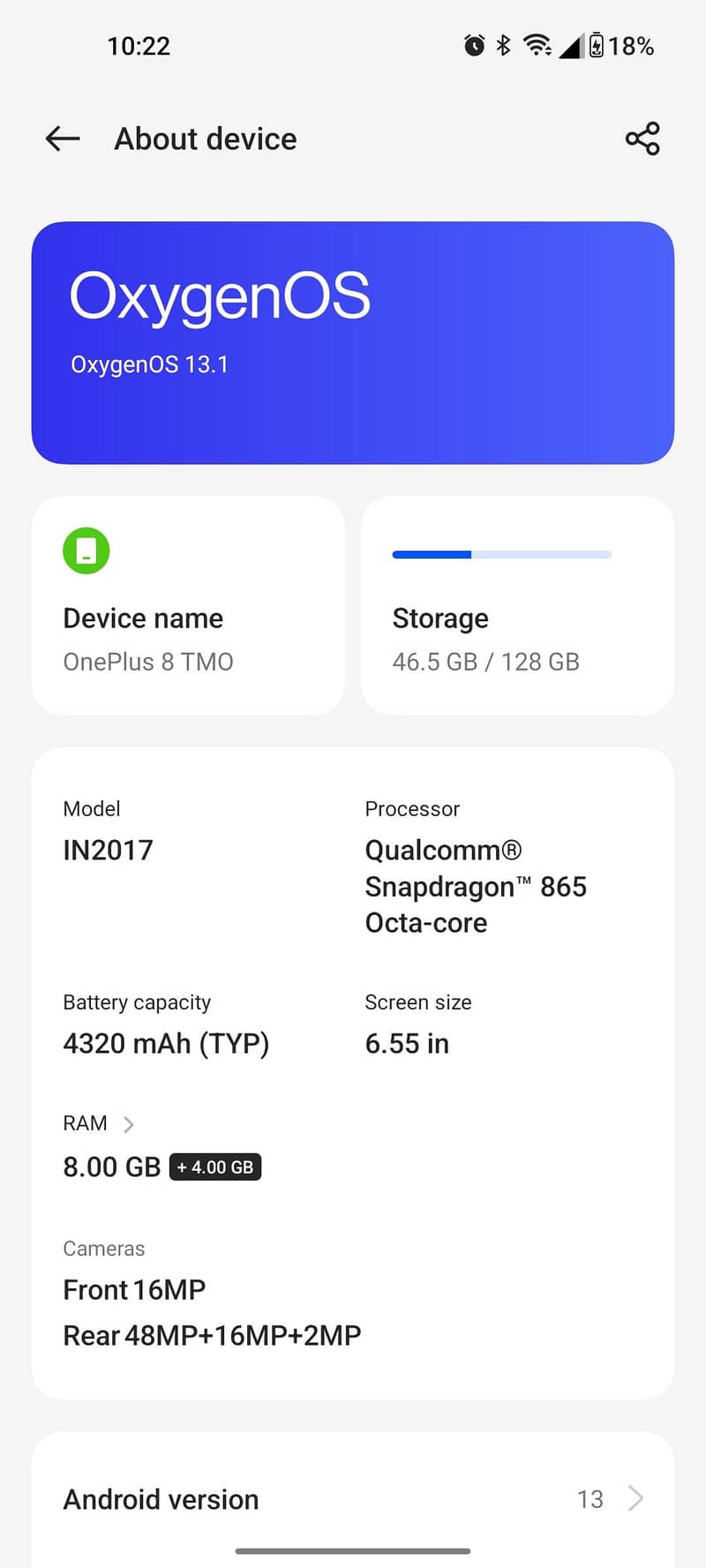 One Plus 8 4