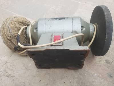 Bench Grinding Machine with 8" Grinding stone and Buffing Brush