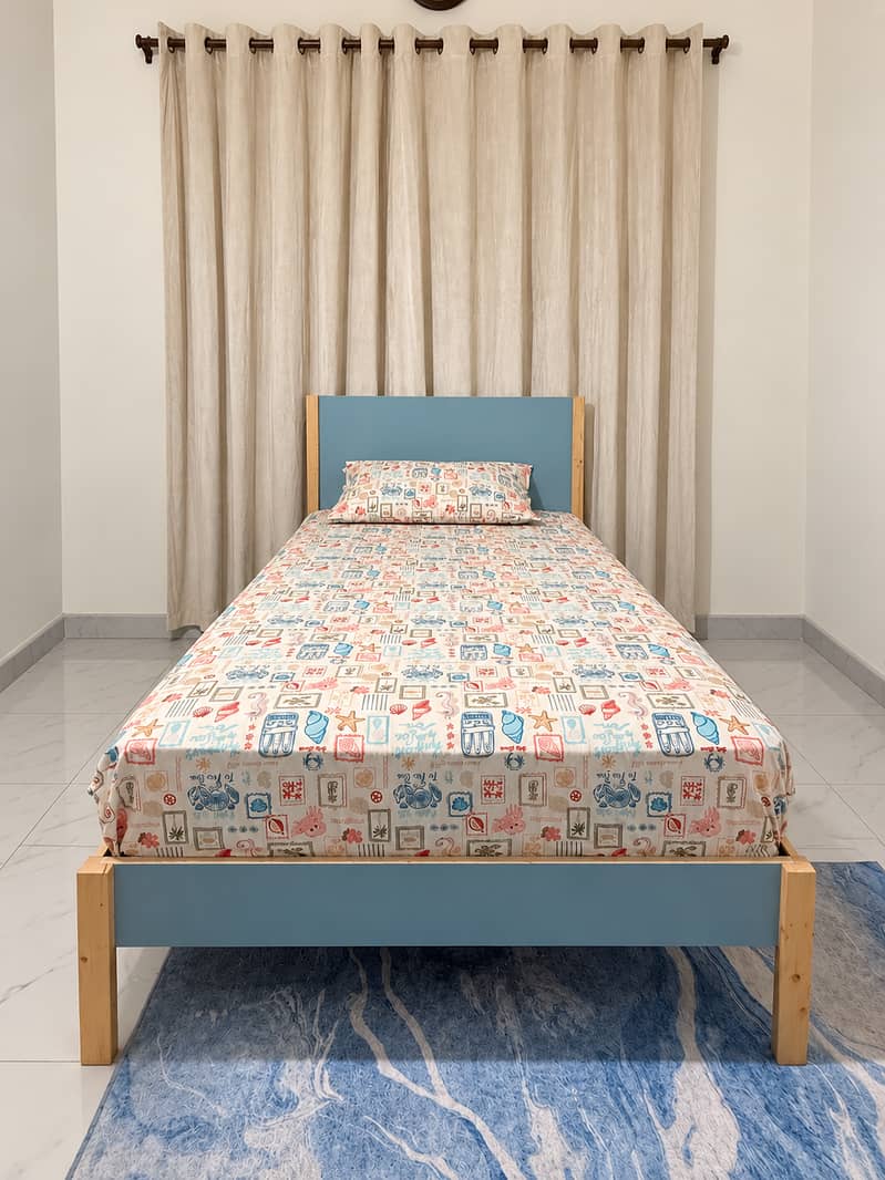 Habitt Single Bed with Wardrobe | Almost New - Beds - 1120358953