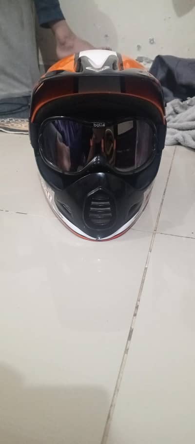 Motocross MXR 450 Dirt Bike Helmet - Orange & Black