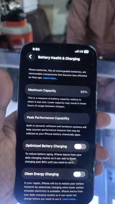 IPhone 13 pro max 128GB 93℅ Battery with Box and Cable