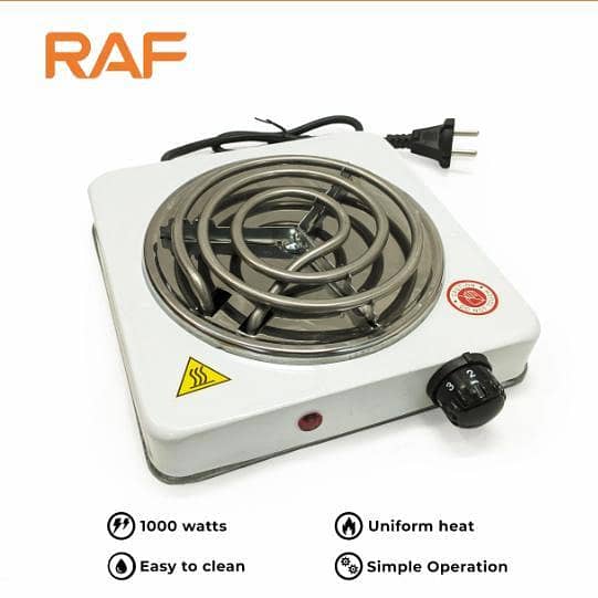 Electric Stove & Hot Plate & Cooker – Uniform Heating – 1000W