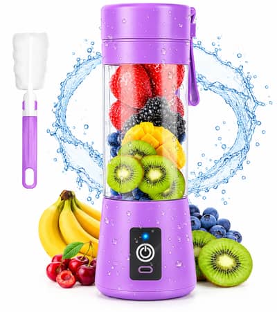 Portable USB Rechargeable Mini Blender | 7 Blade Fruit Juicer & Smoot