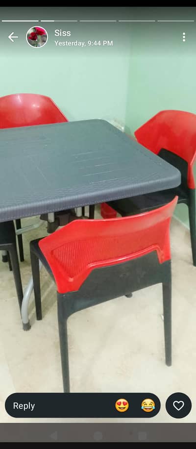 Dining table 4 chairs